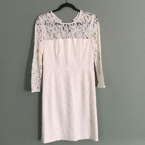 White lace dress.